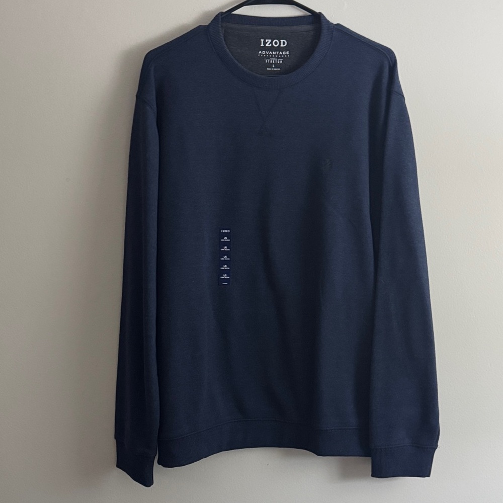 IZOD Men's Dark Blue Crewneck Sweater